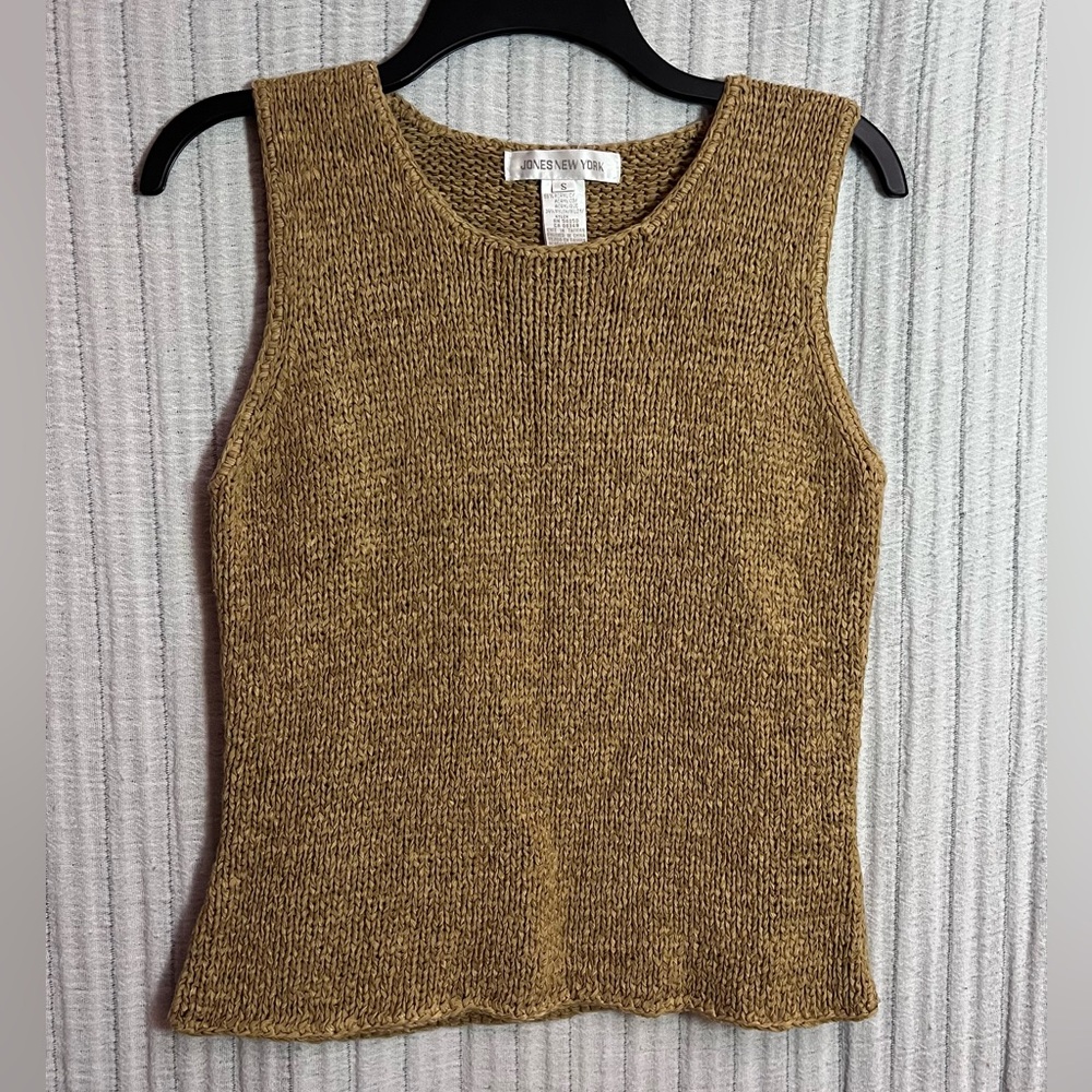Jones New York Tan Knit Top